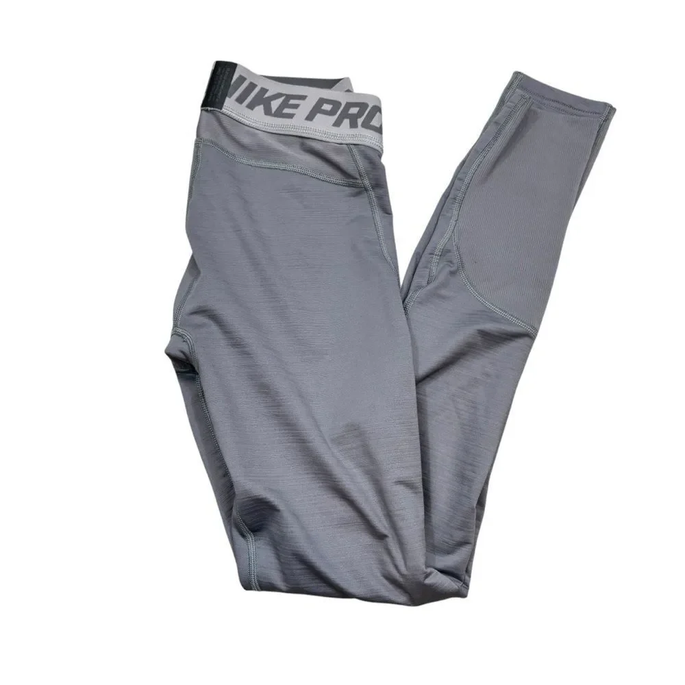 Men’s Nike Pro Warm Tights‎ in Gray and Black Size Small